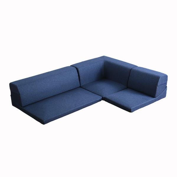 ホームテイスト SH-07-LNR コーナーフロアソファ ロータイプ ファブリック 3人掛け(5色)...