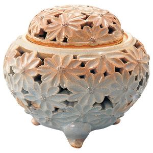 12-15 萩焼 菊紋透かし彫香炉 : XPRICE Yahoo!店 - 通販 - Yahoo