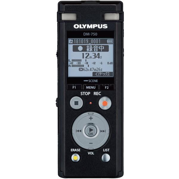 DM-750-BLK OLYMPUS ブラック Voice-Trek ICレコーダー(4GBメモリ内...