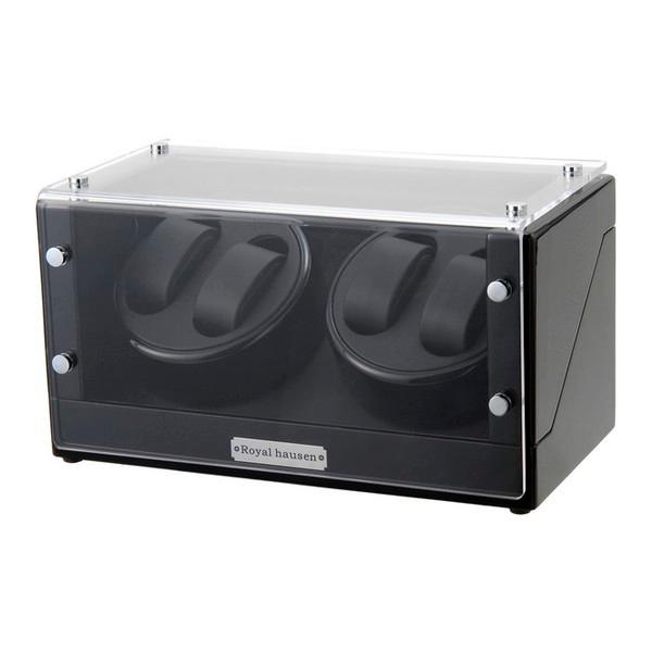 Royal hausen ロイヤルハウゼン ウォッチワインダー 4本巻 GC03-D102BB ブラ...