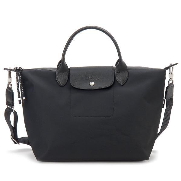 【並行輸入品】 LONGCHAMP ロンシャン ハンドバッグ ブラック L1515 HSR 001 ...