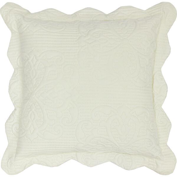 小栗 メリーナイト クッションカバー フェルテ 超音波キルト 約45×45cm アイボリー