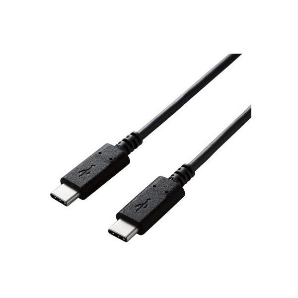 ELECOM U2C-CC30NBK2 USBケーブル 2.0 タイプC 3m 認証品 PD対応 3...