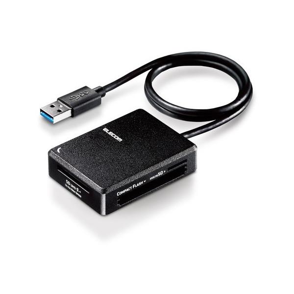 カードリーダー ELECOM エレコム MR3-C402BK USB3.0 超高速 (SD+micr...