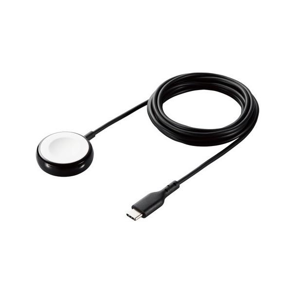 ELECOM MPA-AWCS20BK ブラック Apple Watch 磁気充電ケーブル (USB...