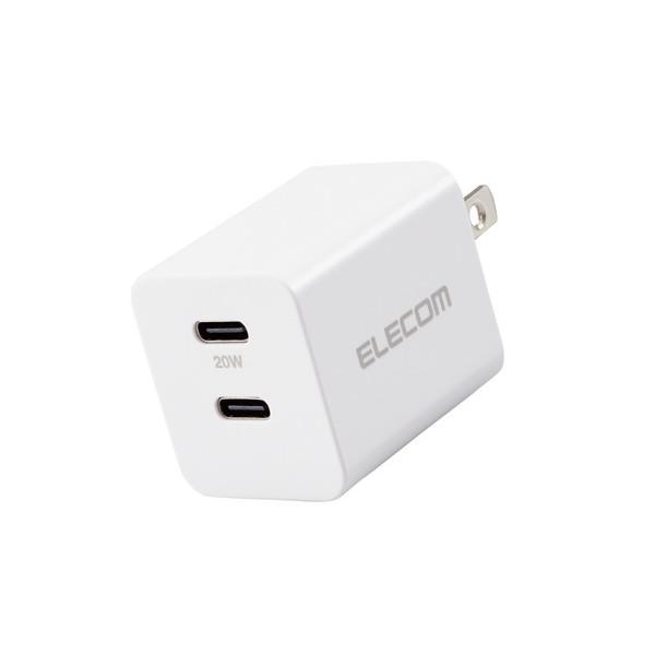 USB充電器 ELECOM エレコム MPA-ACCP35WH ACアダプター 20W PD対応 タ...