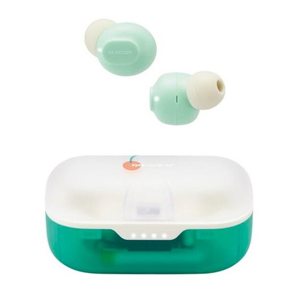 ワイヤレスイヤホン ELECOM エレコム LBT-TWS16CSGN メロン Bluetooth ...