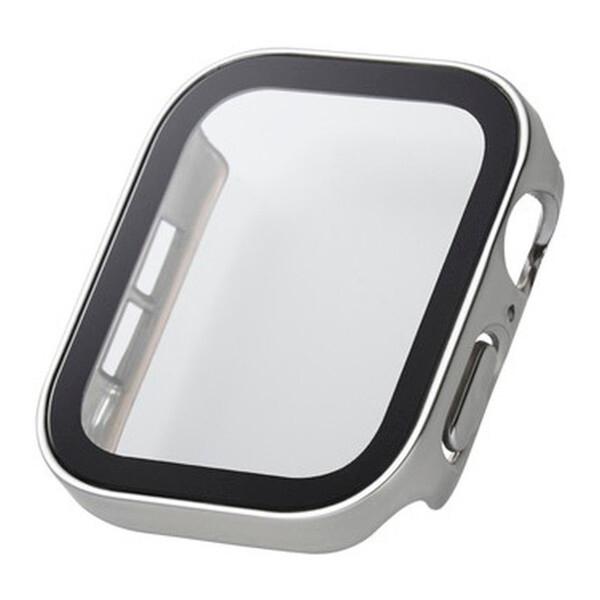 ELECOM AW-23DFCGESV シルバー アップルウォッチ カバー SE(第2世代/第1世代...