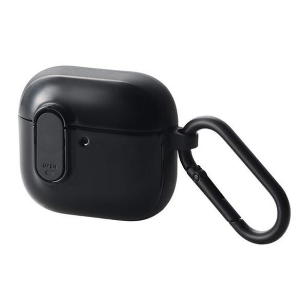 ELECOM AVA-AP06TSLBK ブラック AirPods 4 ケース 耐衝撃 カバー ワイ...