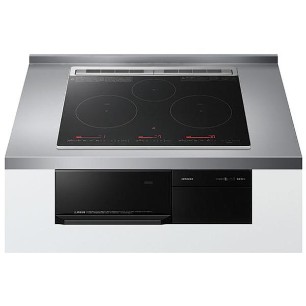 ビルトインIHクッキングヒーター 日立 HITACHI 火加減マイスター HT-M8AKTF K デ...