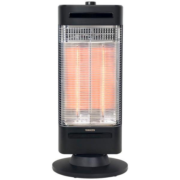 電気ストーブ 山善 YAMAZEN DC-SW093-AB ブラック ミニカーボンヒーター