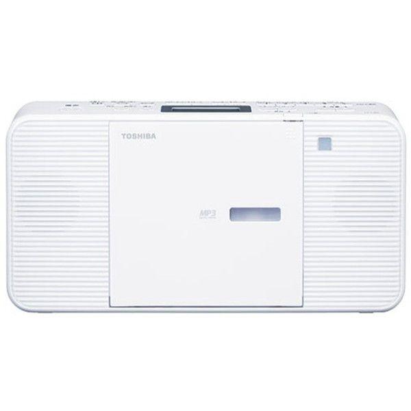 東芝 TY-C301 ホワイト CDラジオ ワイドFM/MP3再生対応