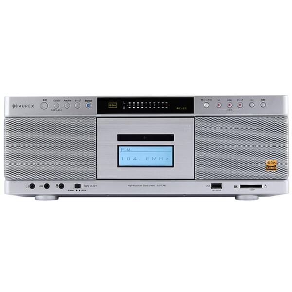 東芝 AX-KCR90(S) シルバー AUREX CDラジカセ(ワイドFM対応 / ハイレゾ対応 ...