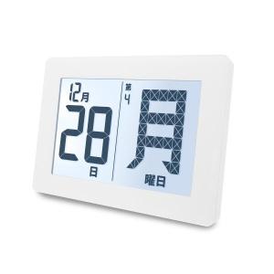 アデッソ（ADESSO） 日めくりカレンダー デジタル 電波 壁掛け メガ