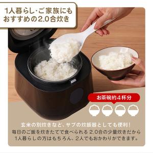 期間限定ポイント5倍! 炊飯器 2合炊き 一人...の詳細画像4