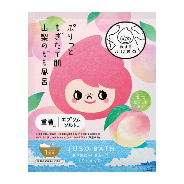 GR 旅するJUSO JUSO BATH POWDER 入浴剤 重曹 バスパウダー 山梨 桃 1包3...