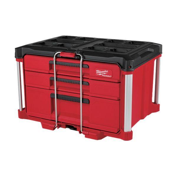 ミルウォーキーツール 48228447 工具箱 PACKOUT マルチサイズ引き出し収納 3段 メー...