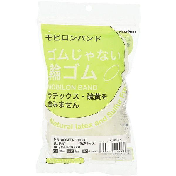 日清紡ケミカル MB-8064TA-100G 透明 モビロンバンド 80X6X0.4 100g メー...