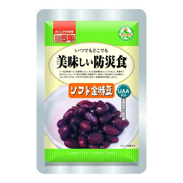 アルファフーズ 美味しい防災食 ソフト金時豆 1ケース50袋入り