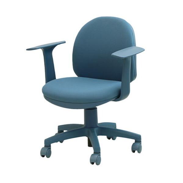 Netforce OCD-1AT-W-OBL オーシャンブルー ワンカラーデスクチェア T字肘付 オ...