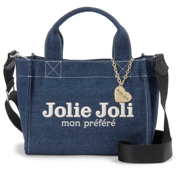 Jolie Joli ジョリージョリ ジーンズトートバッグ JJ-2025153-020 ネイビー
