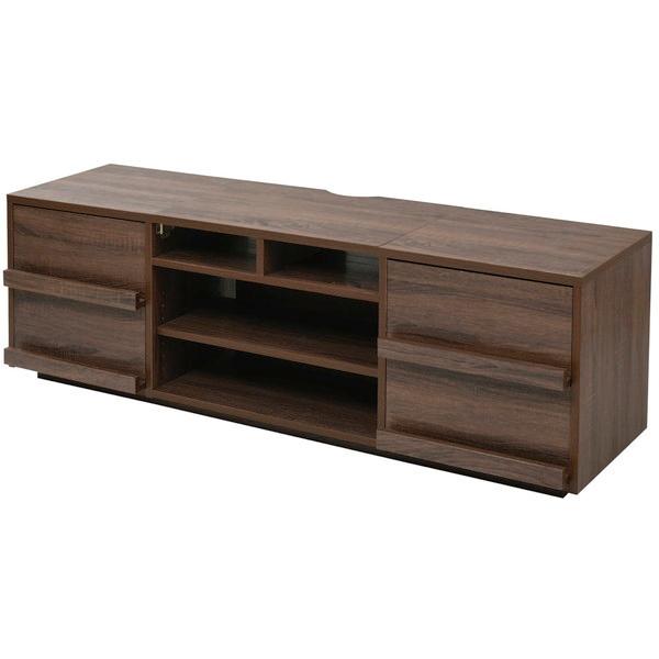 ワイド テレビボード 大型テレビ台 収納 格子 フラップ扉 配線収納 FTV-HIGHSET-DDB...