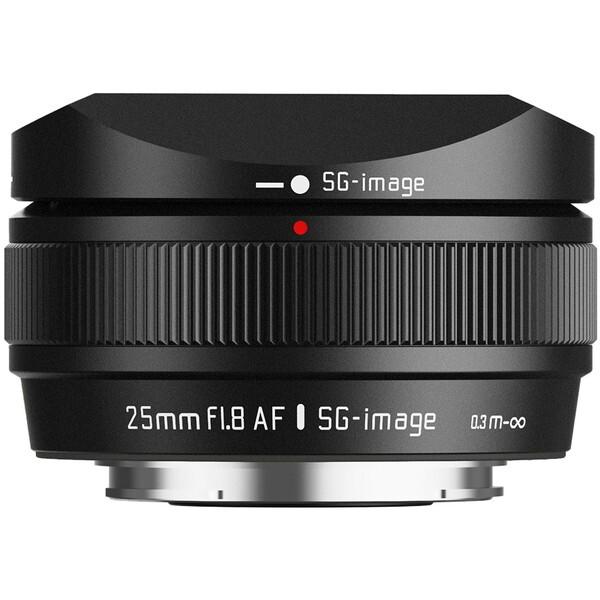 SG-image SG AF25mm F1.8 B E C (B) ブラック 単焦点レンズ (ソニー...