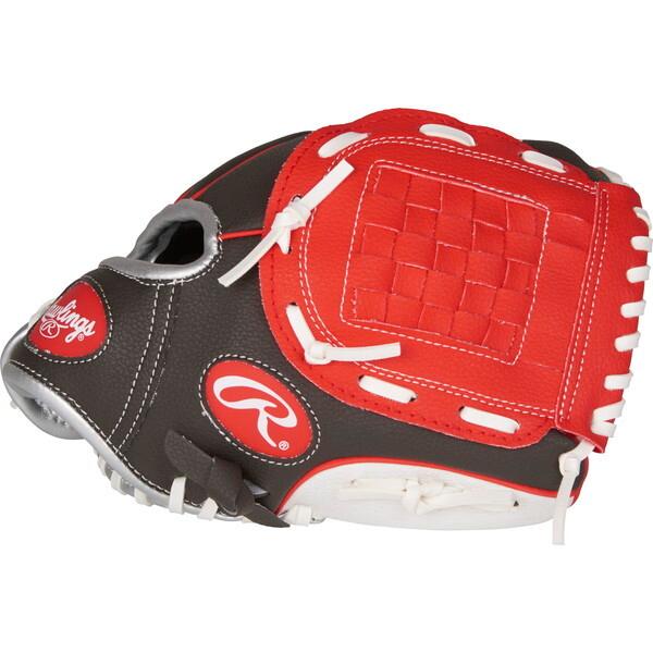 Rawlings PL10DSSW ブラック/レッド USプレイヤーズシリーズ 少年軟式グローブ 1...