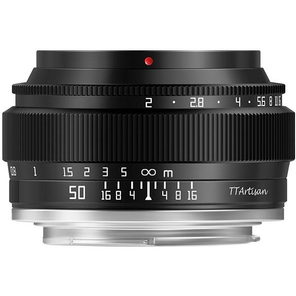 TTArtisan X-50mm f/2 ブラック 単焦点レンズ(富士フイルムXマウント)