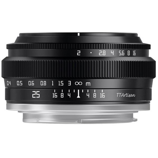 TTArtisan 25mm f/2C X (B) ブラック 単焦点レンズ(富士フイルムXマウント)