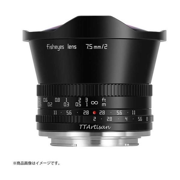 TTArtisan 7.5mm f/2 EM (B) ブラック 交換レンズ(キヤノンEF-Mマウント...