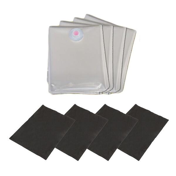 ファミリー・ライフ 布団圧縮袋 Mサイズ4枚+竹炭シート4枚セット(04388) メーカー直送