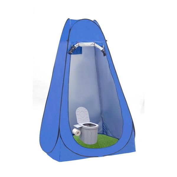 ファミリー・ライフ 防災士が監修した ワンタッチ式ルームテント&amp;折りたたみトイレセットDX(0455...