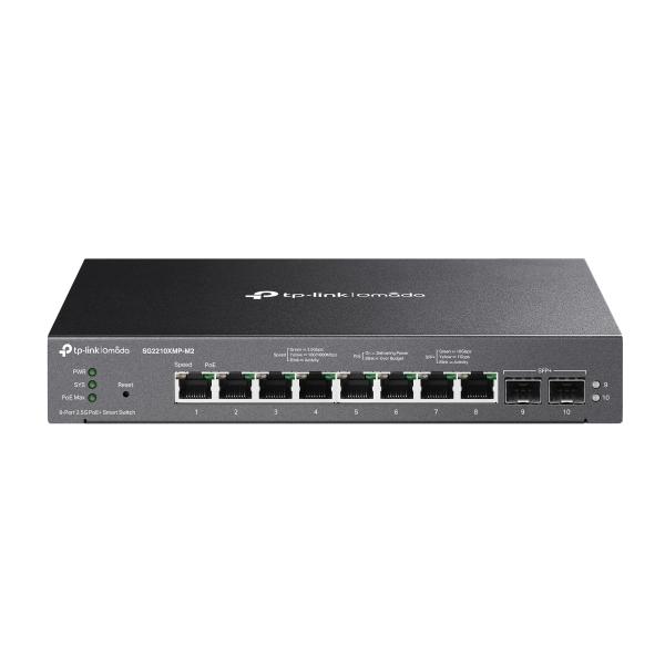TP-LINK SG2210XMP-M2 Omada 2.5GBASE-Tポート×8&amp;10GE SF...