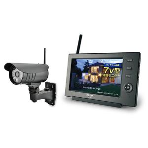 ELPA エルパ ワイヤレス防犯カメラ・モニターセット CMS-H7210