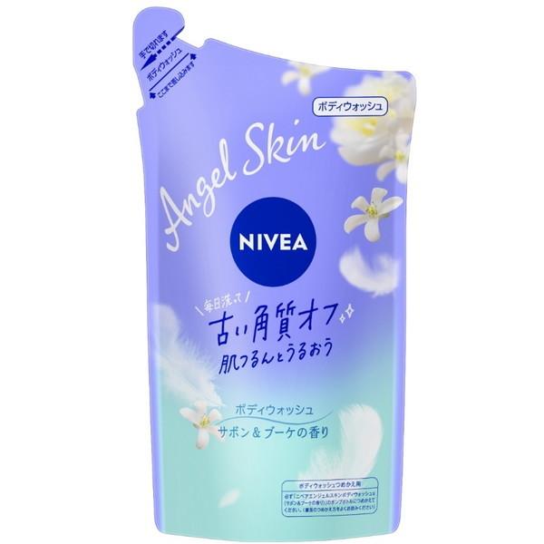 花王 ニベア エンジェルスキン ボディウォッシュ サボン&amp;ブーケの香り 詰め替え 360ml