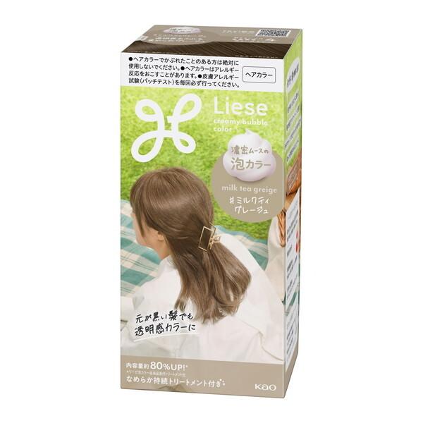 花王 リーゼ 泡カラー ミルクティグレージュ