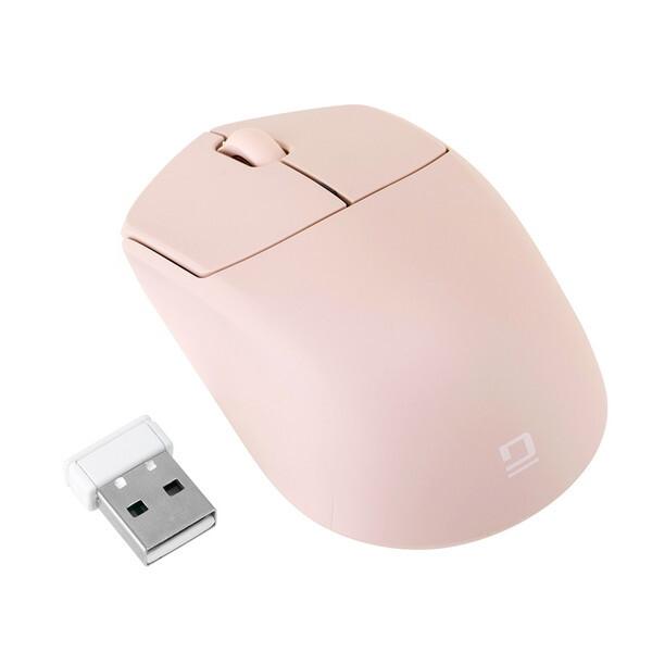 Nakabayashi MUS-RKT249P ピンク 小型無線静音3ボタンBlueLEDマウス