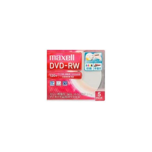 maxell DW120WPA.5S 録画用DVD-RW 4.7GB 1〜2倍速 5枚