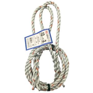 ユタカメイク 台付きロープ(ダイヤロープ 3ツ打ち) 12mm×2m