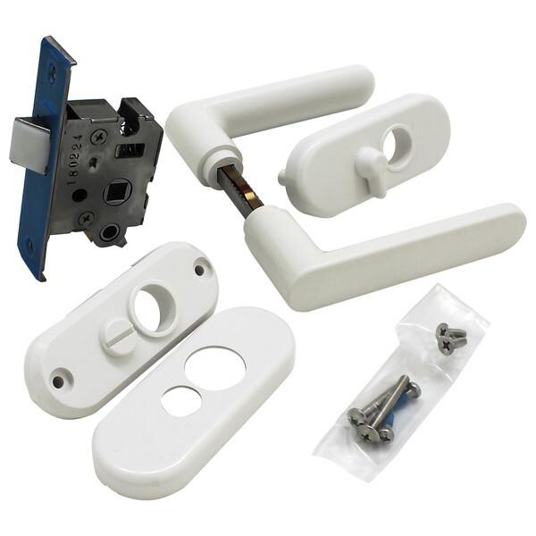 和気産業 FU32AP42AWHBS32 浴室用樹脂レバー錠 ペールホワイト