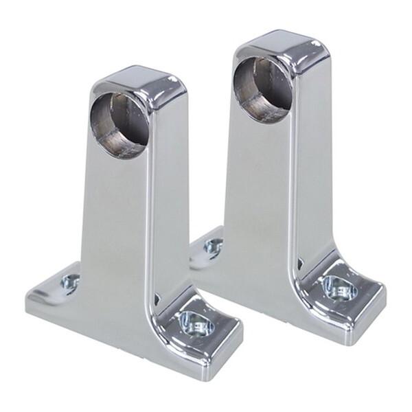 清水 樹脂製Y型ブラケット クロームメッキ(2個入) φ16用 SH-PBY16C