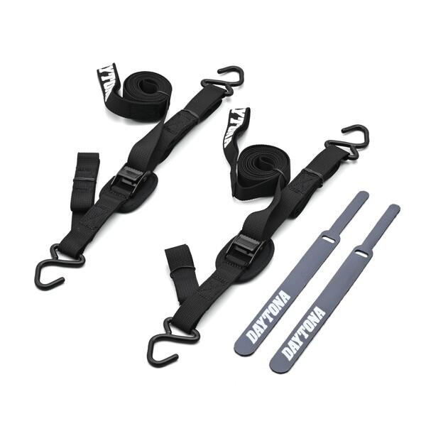 デイトナ D42070 ラッシングベルト 2本入り カムバックル式 ベルト幅20mm フックタイプ ...