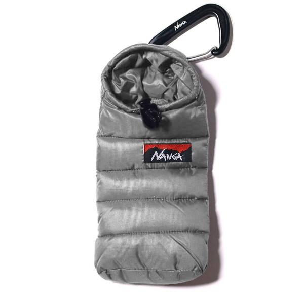 NANGA ナンガ ミニスリーピングバッグ フォンケース グレー Mini sleeping bag...