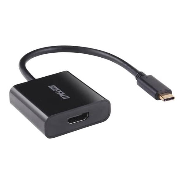 BUFFALO BDCHDBK ディスプレイ変換アダプタ USB Type-C - HDMI ブラッ...