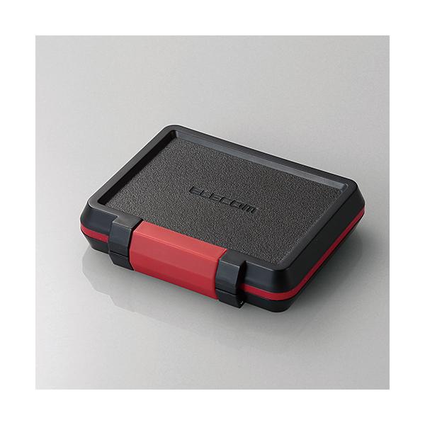 メモリカードケース ELECOM エレコム CMC-SDCHD01BK ハードケース 耐衝撃 SD ...