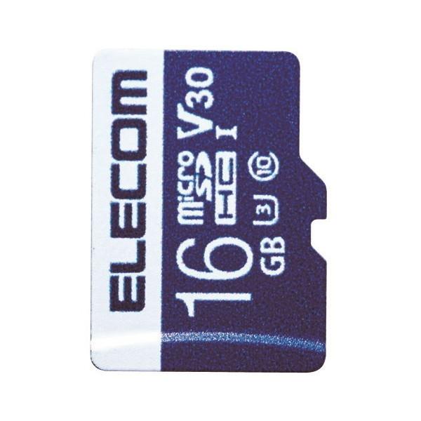 SDカード ELECOM エレコム MF-MS016GU13V3R microSDHCカード データ...