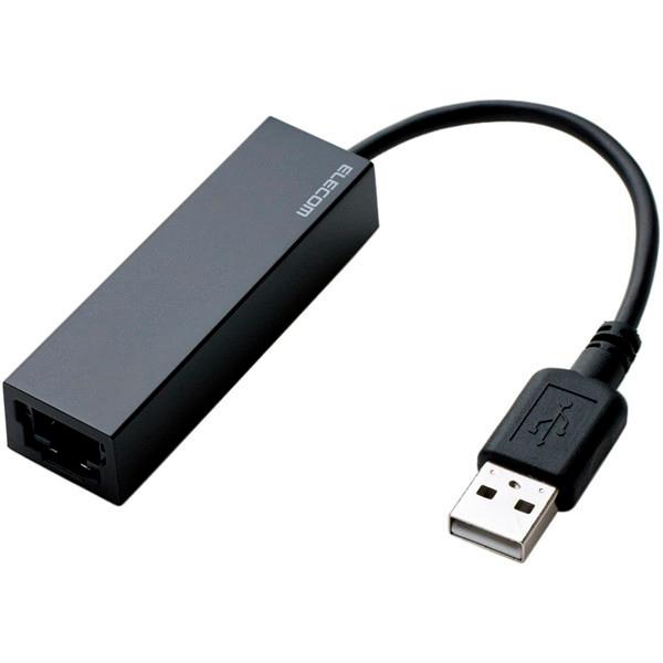 LANアダプタ ELECOM エレコム EDC-FUA2-B 有線LANアダプタ USB2.0 Ty...