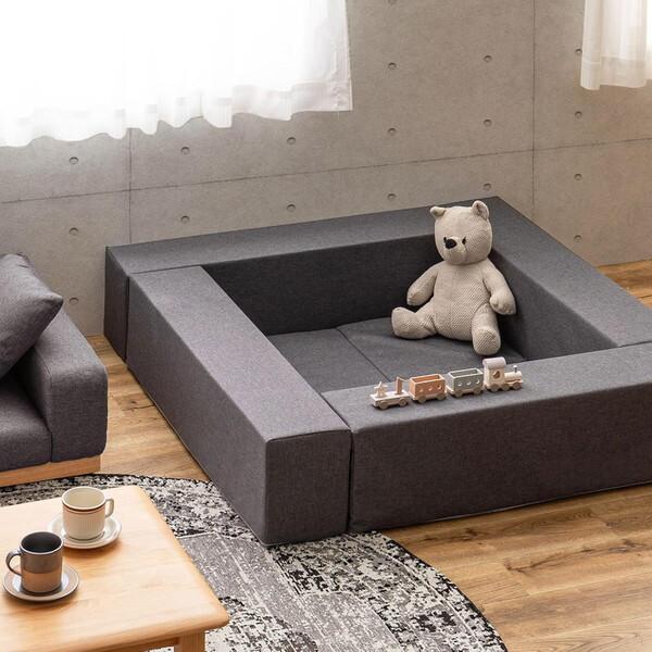 萩原 230537104 チョコキッズ D/GY キッズコーナー コソウ ブロック:100×20×高...