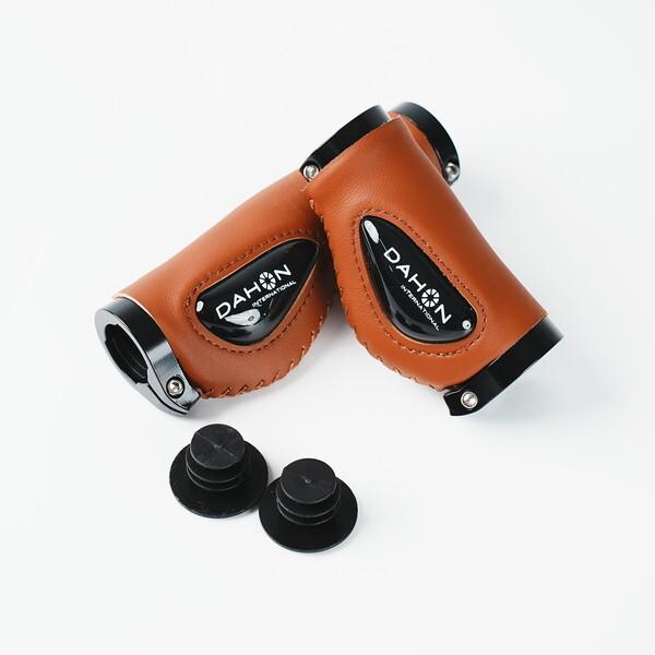 DAHON INTERNATIONAL Leather Grip Gel Palm Brown ブラ...